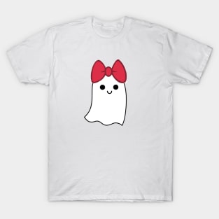 ghost red bow T-Shirt